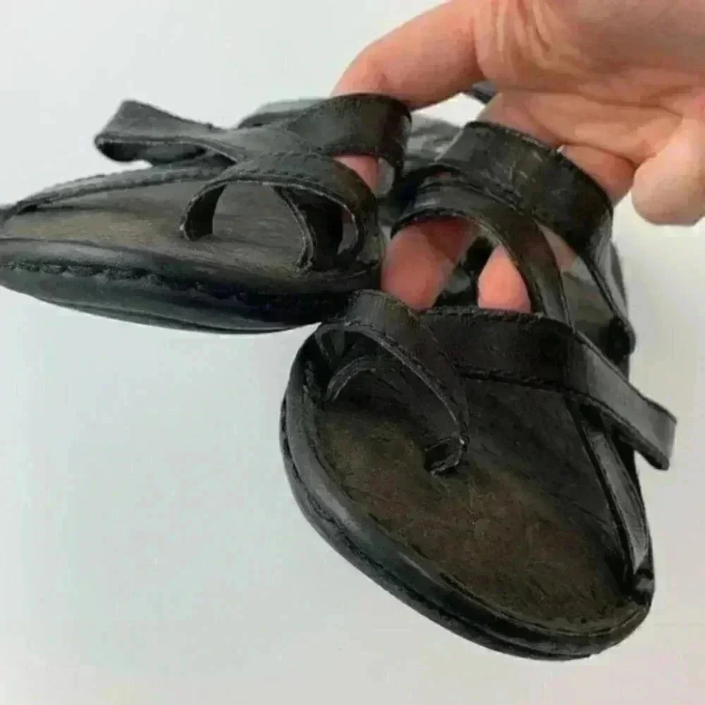 Boc born concept sandals 6 36.5 M/W black leather - Picture 7 of 8